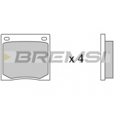 BP2070 BREMSI Комплект тормозных колодок, дисковый тормоз