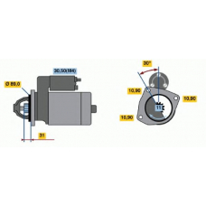 0 001 368 056 BOSCH Стартер