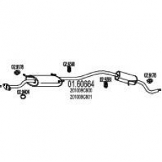 01.60664 MTS Глушитель выхлопных газов конечный