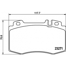 8DB 355 010-171 HELLA PAGID Комплект тормозных колодок, дисковый тормоз