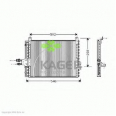 94-5776 KAGER Конденсатор, кондиционер