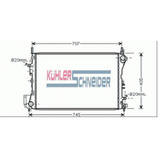 0600071 KUHLER SCHNEIDER Радиатор, охлаждение двигател