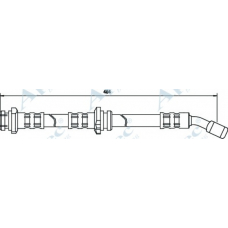 HOS3348 APEC Тормозной шланг