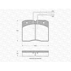 363702160162 MAGNETI MARELLI Комплект тормозных колодок, дисковый тормоз