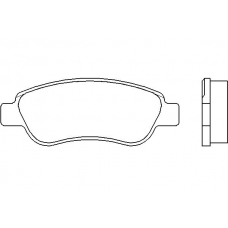 MDB2743 MINTEX Комплект тормозных колодок, дисковый тормоз