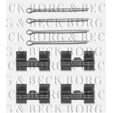 BBK1075 BORG & BECK Комплектующие, колодки дискового тормоза