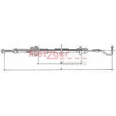 11.087 METZGER Тросик газа