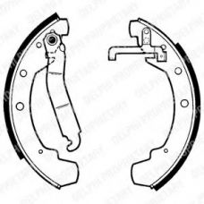 LS1281 DELPHI Комплект тормозных колодок