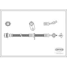 19033051 CORTECO Тормозной шланг