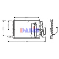 092022N AKS DASIS Конденсатор, кондиционер