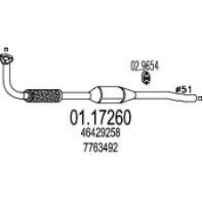 01.17260 MTS Труба выхлопного газа
