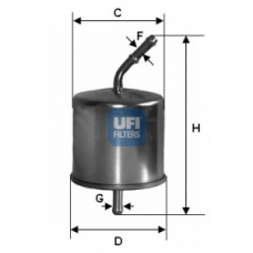 31.625.00 UFI Топливный фильтр