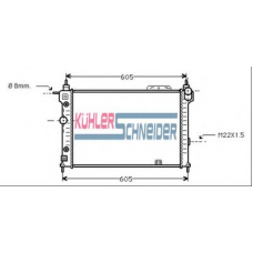 0614601 KUHLER SCHNEIDER Радиатор, охлаждение двигател