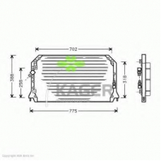94-6327 KAGER Конденсатор, кондиционер