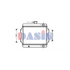 320030N AKS DASIS Радиатор, охлаждение двигателя