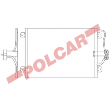 6007K8C2 POLCAR Skraplacze klimatyzacji