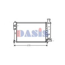 161060N AKS DASIS Радиатор, охлаждение двигателя