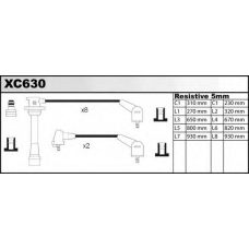 XC630 QUINTON HAZELL Комплект проводов зажигания