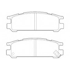 WBP21703A WAGNER LOCKHEED Комплект тормозных колодок, дисковый тормоз