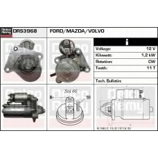 DRS3968 DELCO REMY Стартер