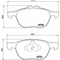 8DB 355 020-411 HELLA PAGID Комплект тормозных колодок, дисковый тормоз