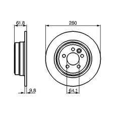 0 986 478 837 BOSCH Тормозной диск