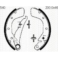 8100 24540 TRISCAN Комплект тормозных колодок