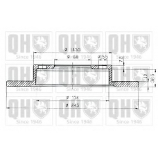 BDC5307 QUINTON HAZELL Тормозной диск