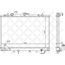 10-25398-SX STELLOX Радиатор, охлаждение двигателя