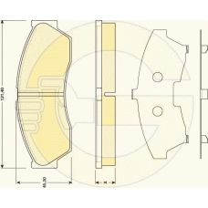 6117969 GIRLING Комплект тормозных колодок, дисковый тормоз