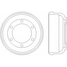61012 PAGID Тормозной барабан