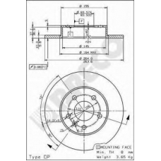 BS 7574 BRECO Тормозной диск