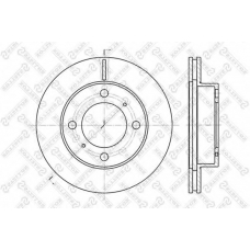 6020-4543V-SX STELLOX Тормозной диск