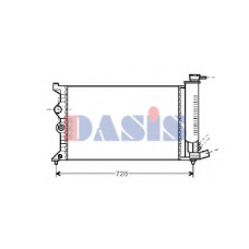 060170N AKS DASIS Радиатор, охлаждение двигателя