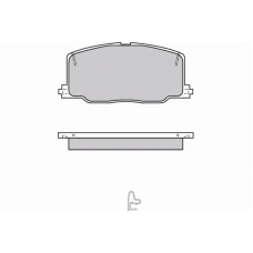 12-0411 E.T.F. Комплект тормозных колодок, дисковый тормоз