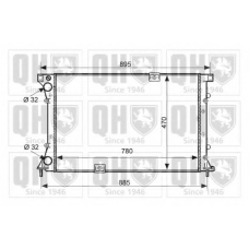 QER2082 QUINTON HAZELL Радиатор, охлаждение двигателя