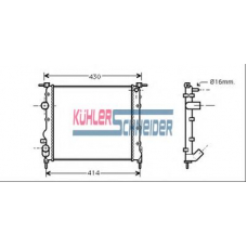 0914401 KUHLER SCHNEIDER Радиатор, охлаждение двигател