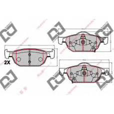 BP2137 DJ PARTS Комплект тормозных колодок, дисковый тормоз