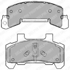 LP1263 DELPHI Комплект тормозных колодок, дисковый тормоз