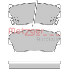 1170601 METZGER Комплект тормозных колодок, дисковый тормоз