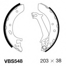 VBS548 MOTAQUIP Комплект тормозных колодок