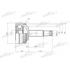 PCV1118 PATRON Шарнирный комплект, приводной вал