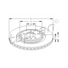 113 012 TOPRAN Тормозной диск