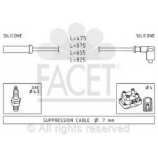 4.8494 FACET Комплект проводов зажигания