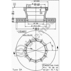 09.8172.10 BREMBO Тормозной диск