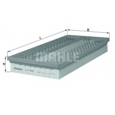 LX 348 MAHLE Воздушный фильтр