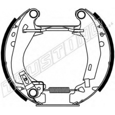 6110 TRUSTING Комплект тормозных колодок