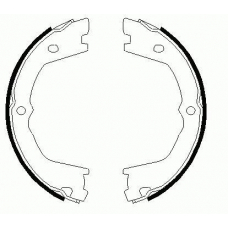 09080 KAWE Комплект тормозных колодок, стояночная тормозная с
