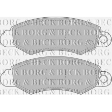 BBP1606 BORG & BECK Комплект тормозных колодок, дисковый тормоз