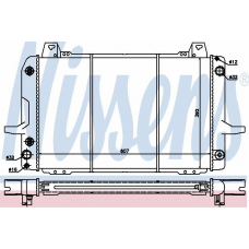 62203 NISSENS Радиатор, охлаждение двигателя